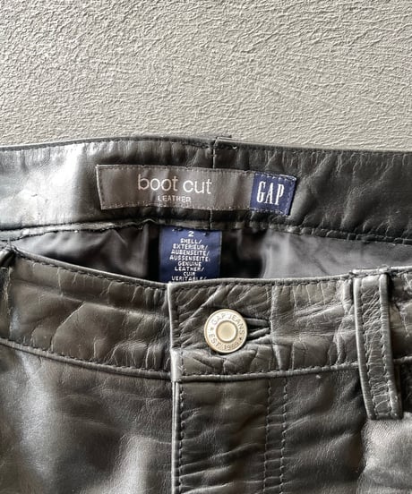 2000s GAP boot cut leather