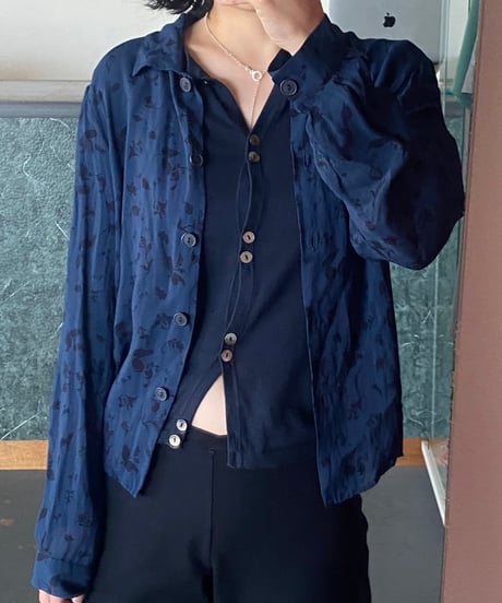 made in ITALY flower shirt