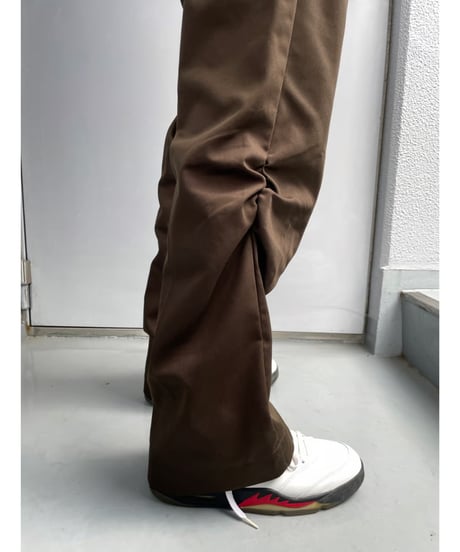 NAM "Bellows Flare Trousers" (Navy,Brown)