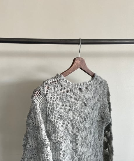 made in ITALY openwork knit