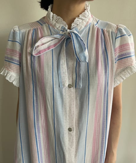 80s multi stripe dress