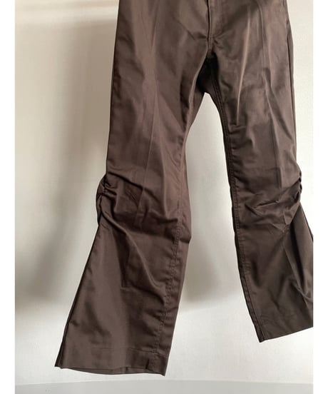 NAM "Bellows Flare Trousers" (Navy,Brown)