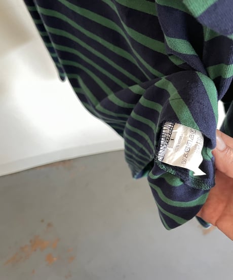 NAM "Banana  Basque Shirt"  (Navy×Green)