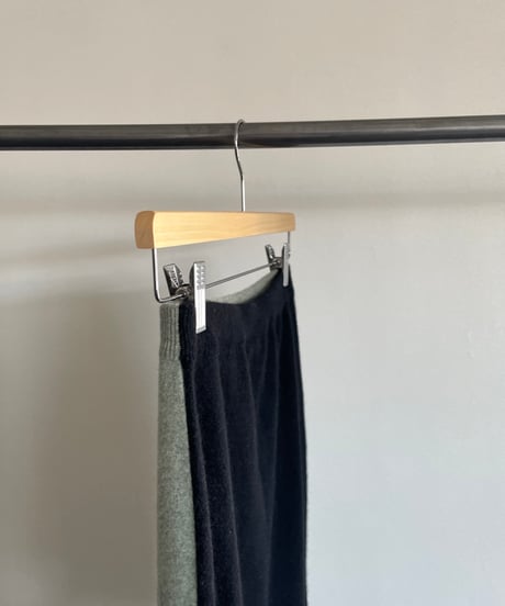 bicolor knit skirt