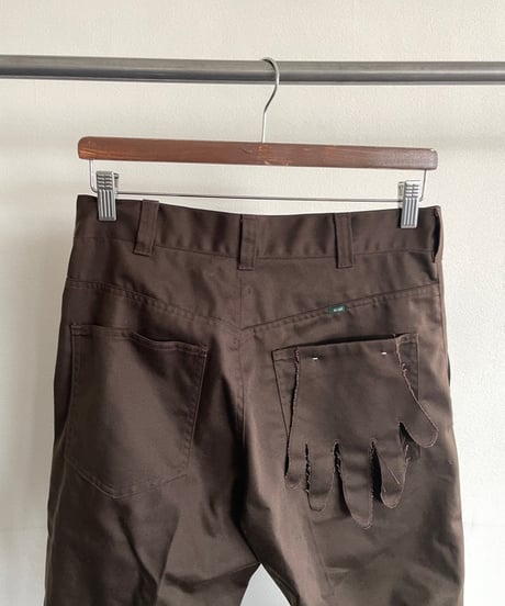 NAM "Bellows Flare Trousers" (Navy,Brown)