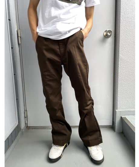 NAM "Bellows Flare Trousers" (Navy,Brown)