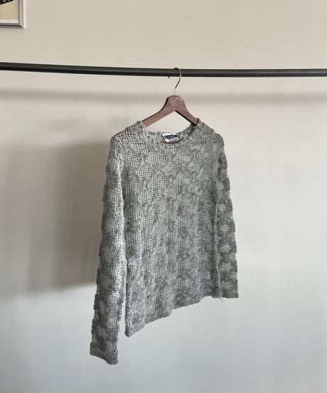 made in ITALY openwork knit