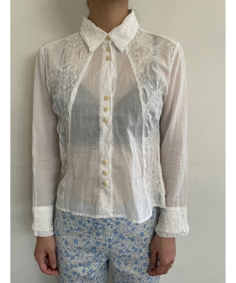 embroidery lace shirt