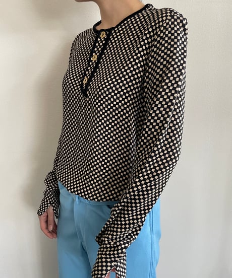 BALENCIAGA checkered flag tops