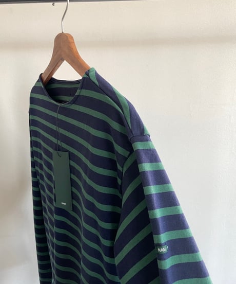 NAM "Banana  Basque Shirt"  (Navy×Green)