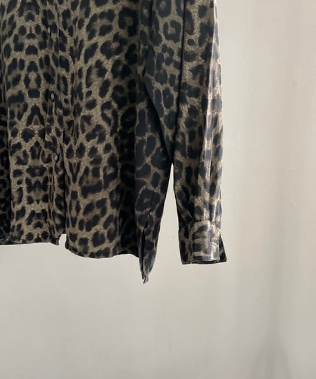 leopard silk shirt