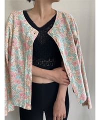 90s L.L.bean flower cardigan