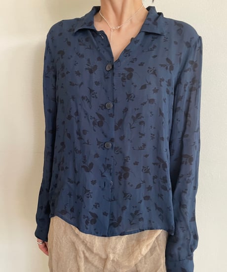 made in ITALY flower shirt