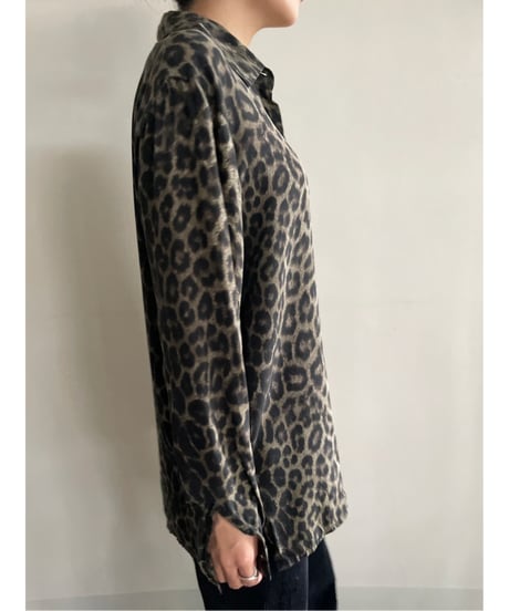 leopard silk shirt