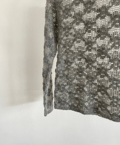 made in ITALY openwork knit