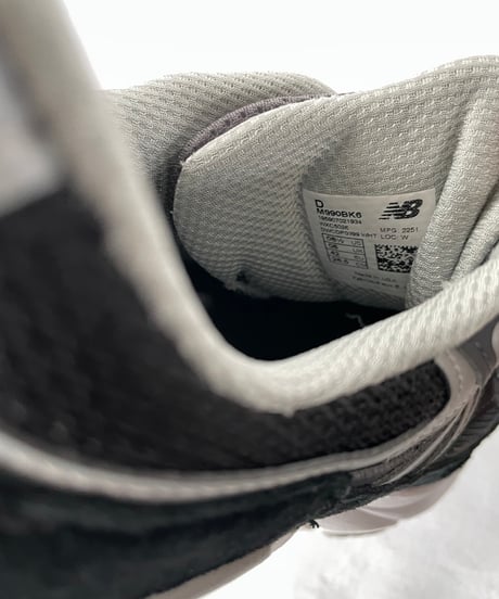 新品 New Balance 990 V6 / Black with White