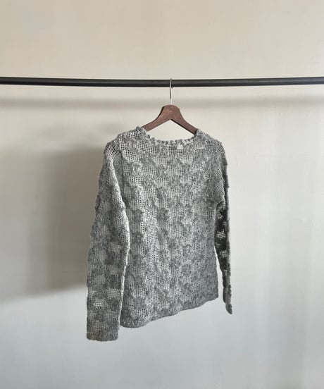 made in ITALY openwork knit