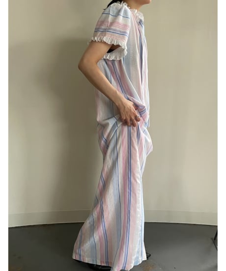 80s multi stripe dress