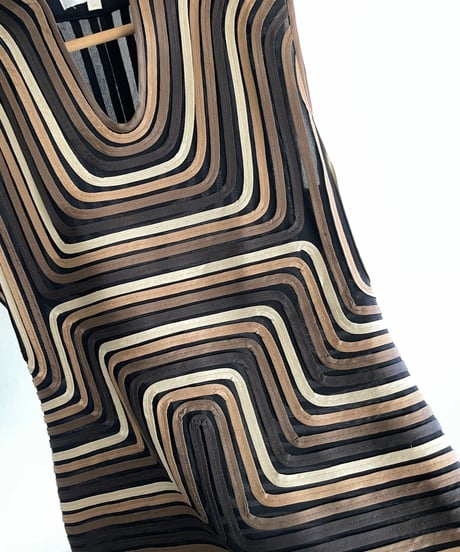 Geometric wave dress