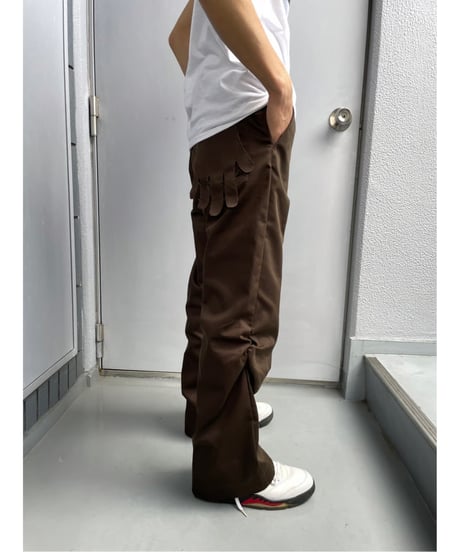 NAM "Bellows Flare Trousers" (Navy,Brown)
