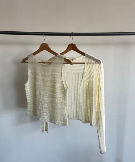 Open knit Two-Piece set