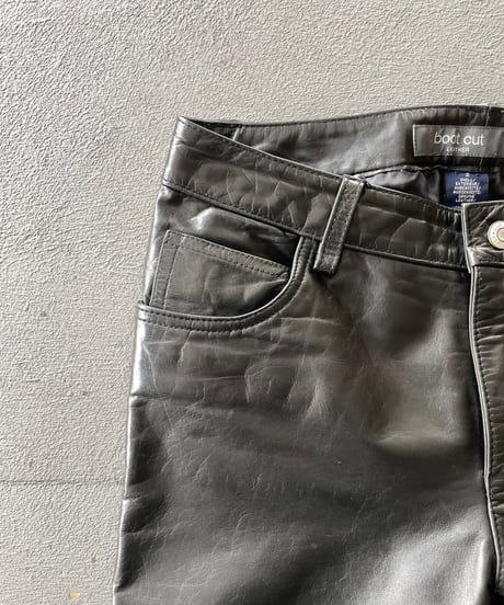 2000s GAP boot cut leather
