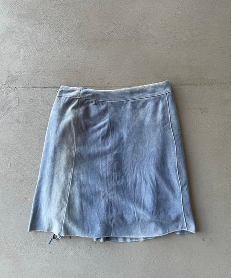 fringe leather skirt