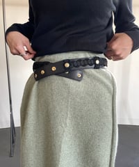 Vintage Embroidery Leather Belt