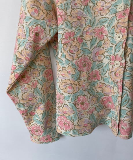 90s L.L.bean flower cardigan