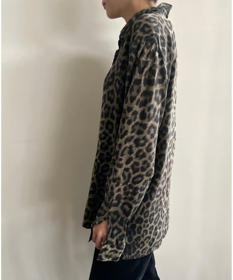 leopard silk shirt