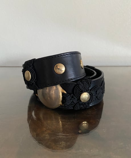 Vintage Embroidery Leather Belt