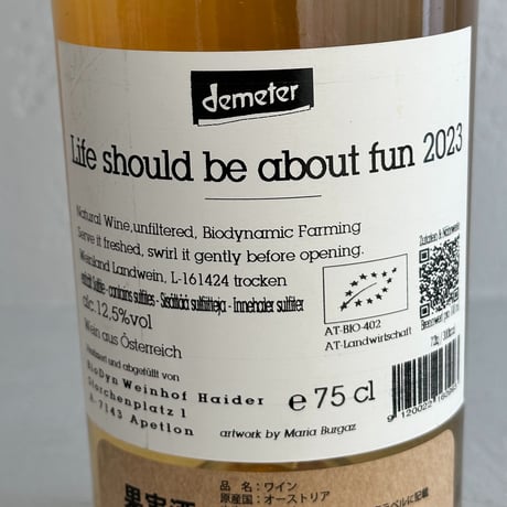 <WHITE> Life should be about fun 2023 / Haider