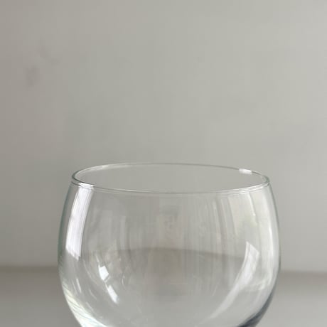 round glass with hexagon stem 70-80s France