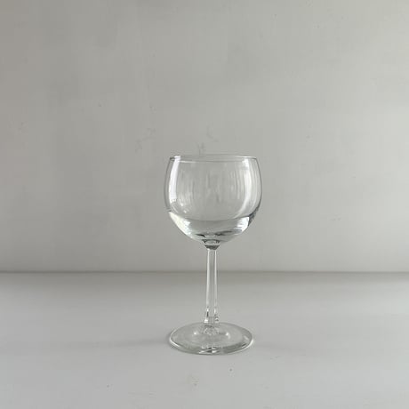 round glass with hexagon stem 70-80s France