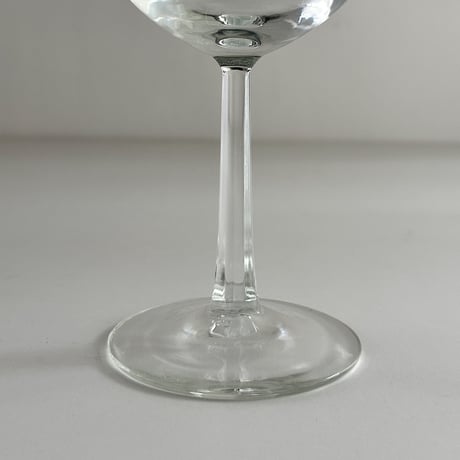 round glass with hexagon stem 70-80s France
