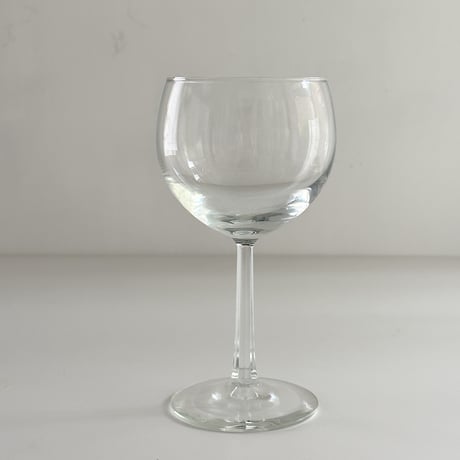 round glass with hexagon stem 70-80s France