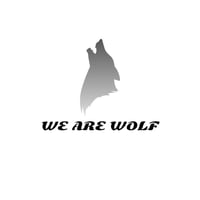 データトレース作成代　イラスト ＋文字  WE ARE WOLF