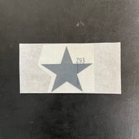 アイロンプリント　チーム名　富雄星Z93-70mm　ブラック/標準カラー