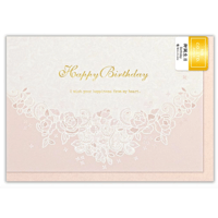 誕生日カード　ローズ　happybirthday  　バースデーカード