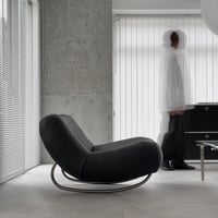 予約販売8月下旬～9月上旬頃発送予定　chair-03115　Rocking Leather Sofa ラウンジチェア 1人掛けソファ