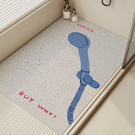 予約販売9月下旬～10月上旬頃発送予定　mat-03119　グラフィックデザイン 滑り止め 浴室マット 80cm×120cm
