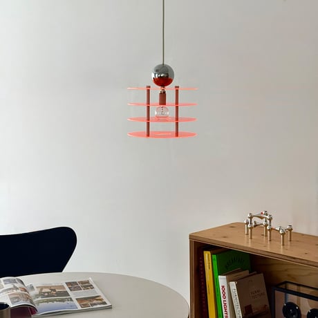 light-03372　Acrylic Flying Saucer ペンダントライト 口金E17