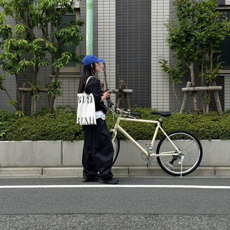 bag-03125　BLAH オフホワイト キャンバス トートバッグ