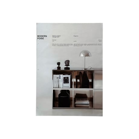 予約販売9月中旬～9月下旬頃発送予定　poster-03195　MODERN POISE シルバーフレーム付き ポスター 70×50cm