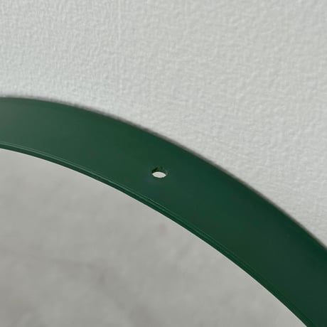 予約販売9月上旬～9月中旬頃発送予定　mirror-03176　カラーストラップ ラウンドウォールミラー 直径26cm