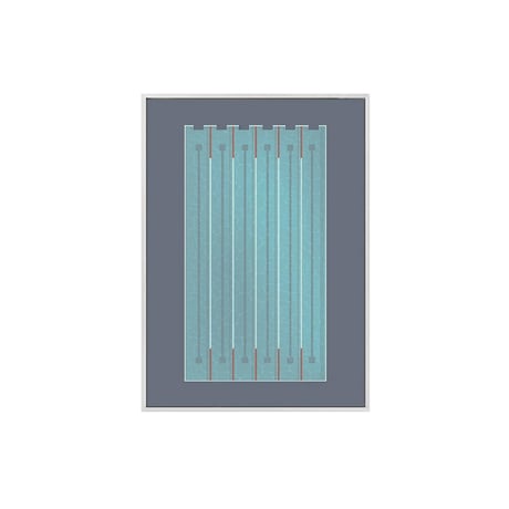 poster-03199　Swimming Pool ホワイトフレーム アートポスター 50×35cm