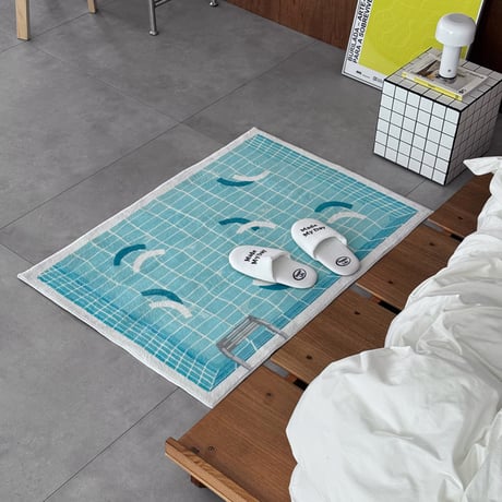 予約販売10月上旬～10月中旬頃発送予定　 rug-03116　Rippling Pool プール ラグ 80×120cm