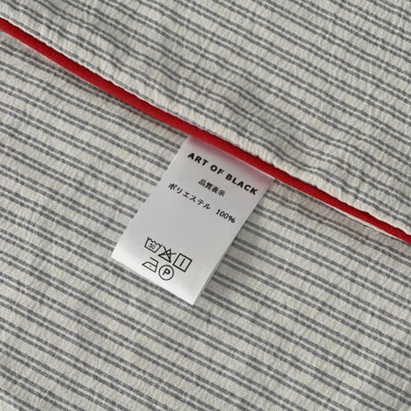 予約販売10月下旬～11月上旬頃発送予定　beddingsets-03197　レッドパイピング white×gray stripe 布団カバーセット