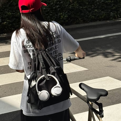 予約販売9月上旬～9月中旬頃発送予定　bag-03123　多機能 ナップサック ブラック