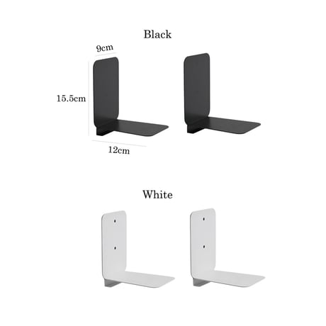 wall-03145　FLOATING BOOK SHELF 本を浮かせるシェルフ 同色2個セット